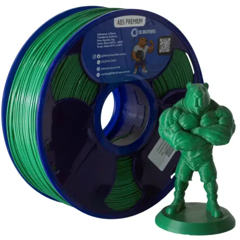 FILAMENTO 3D ABS PREMIUM 1KG 1,75 MM - VERDE SELVA