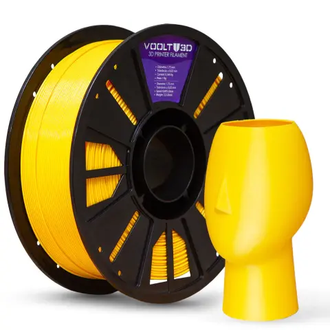 Filamento PETG HF Amarelo High Fluidity Premium - 1Kg