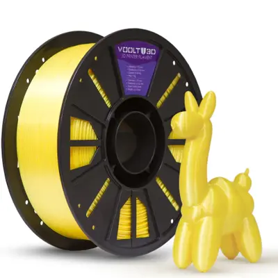 Filamento PLA Amarelo V-Silk High Speed Premium - 1Kg