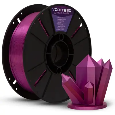 Filamento PLA Rosa Ametista V-Silk High Speed Premium - 1Kg