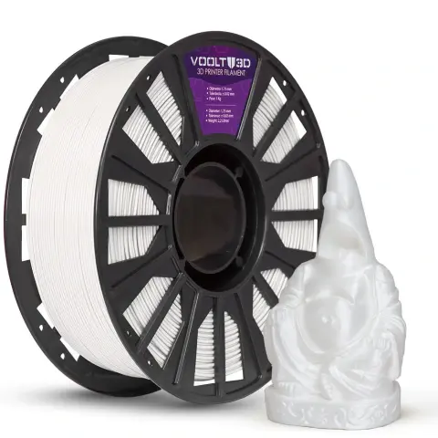 Filamento PLA Branco Off White Velvet High Speed Premium - 1Kg