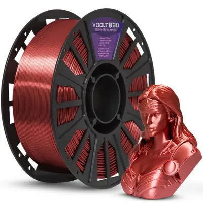 Filamento PLA Bronze V-Silk High Speed Premium - 1Kg