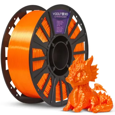 Filamento PLA Laranja V-Silk High Speed Premium - 1Kg