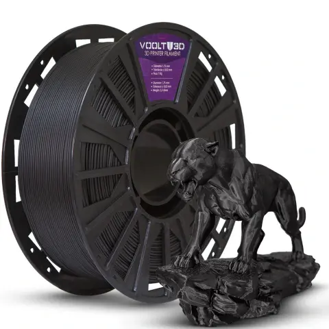 Filamento PLA Preto Velvet High Speed Premium - 1Kg