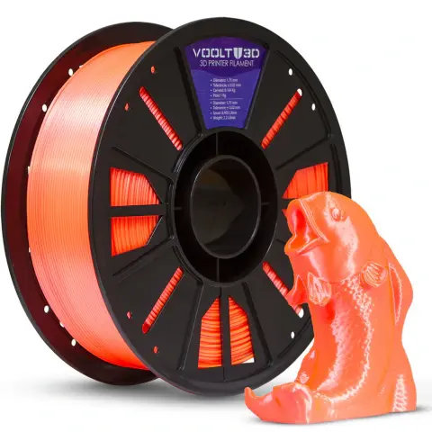 Filamento PLA Rosa Salmão Neon V-Silk High Speed Premium - 1Kg