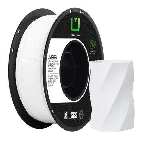 Filamento ABS Branco 1kg Multfila Para Impressora 3D 1.75mm