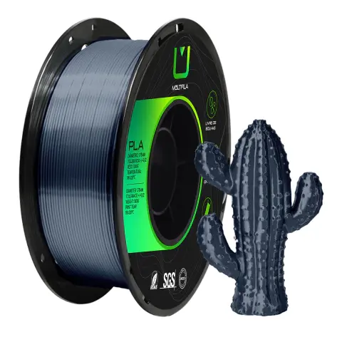 Filamento Pla Silk Aço Escovado Metalizado 1kg 3d Multfila 1.75mm