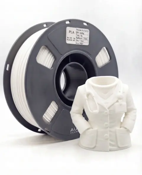 PLA Branco (Fosco) - High Speed, 1,75mm, 1kg, Aura Filaments