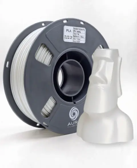 PLA Branco Perolado - High Speed, 1,75mm, 1kg, Aura Filaments