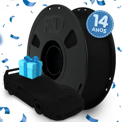 Filamento ABS Premium Preto