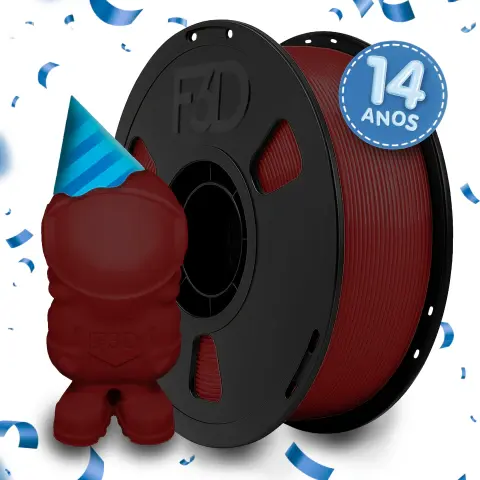 Filamento PLA Premium Vermelho Framboesa