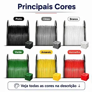 Filamento ABS Speed+ GTMax3D 1.75mm - 1kg - Várias Cores