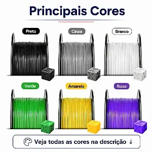 Filamento PLA Speed+ GTMax3D 1.75mm - 1kg - Várias Cores