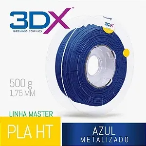 Filamento PLA HT 500g 1,75 Azul Metal