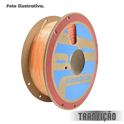 Filamento PLA 1,75mm 1 kg - Transição de Cor