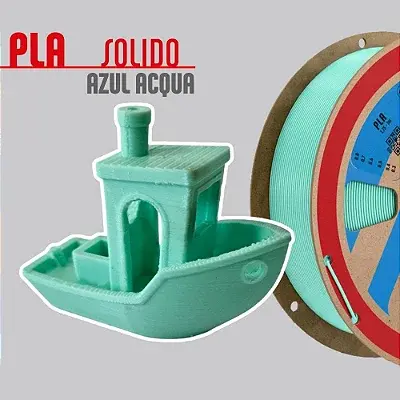 Filamento PLA Azul Acqua 1,75mm 1Kg PrintaLot
