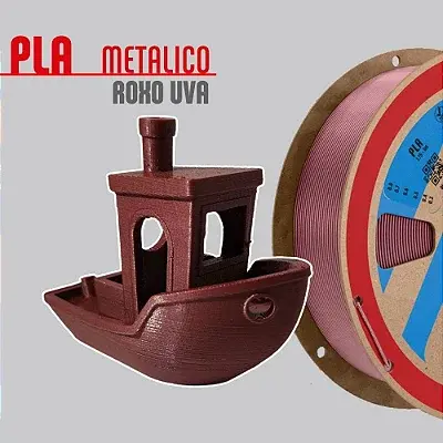 Filamento PLA Metal Roxo Uva 1,75mm 1Kg PrintaLot
