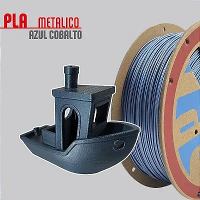 Filamento PLA Metal Azul Cobalto 1,75mm 1Kg PrintaLot