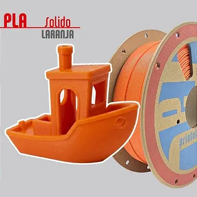 Filamento PLA Laranja 1,75mm 1Kg PrintaLot