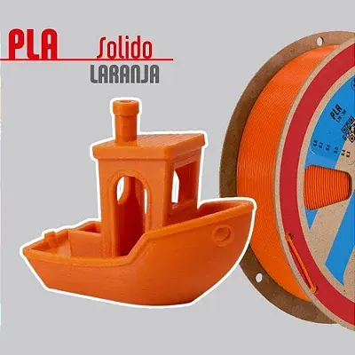 Filamento PLA Laranja 1,75mm 1Kg PrintaLot