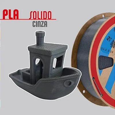 Filamento PLA Cinza 1,75mm 1Kg PrintaLot