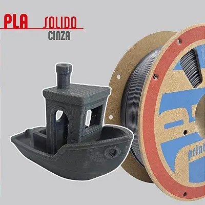 Filamento PLA Cinza 1,75mm 1Kg PrintaLot