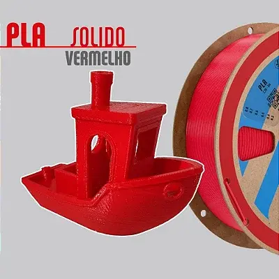 Filamento PLA Vermelho 1,75mm 1Kg PrintaLot