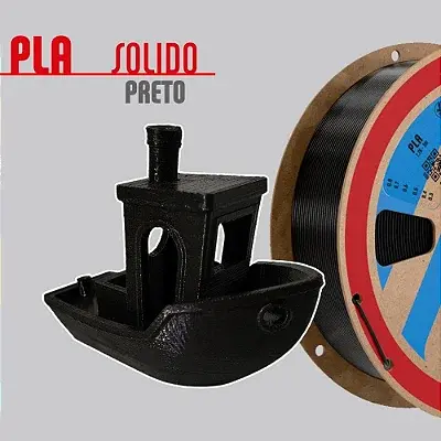 Filamento PLA Preto 1,75mm 1Kg PrintaLot