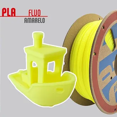 Filamento PLA Fluo Amarelo 1,75mm 1Kg PrintaLot