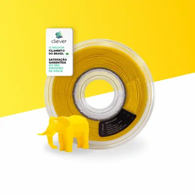 ABS AMARELO | 1,75mm | 1 Kg | CLIEVER