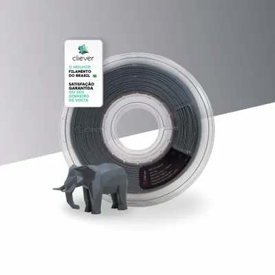 ABS CINZA | 1,75mm | 1 Kg | CLIEVER