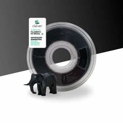 ABS PRETO | 1,75mm | 1 Kg | CLIEVER