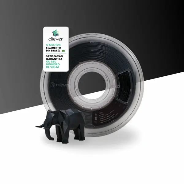 PETg PRETO | 1,75mm | 1 Kg | CLIEVER