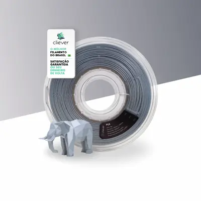 PLA Alumínio Premium | 1,75mm | 1 Kg | Cliever