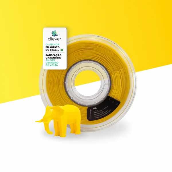 PLA Amarelo Premium | 1,75mm | 1 Kg | Cliever