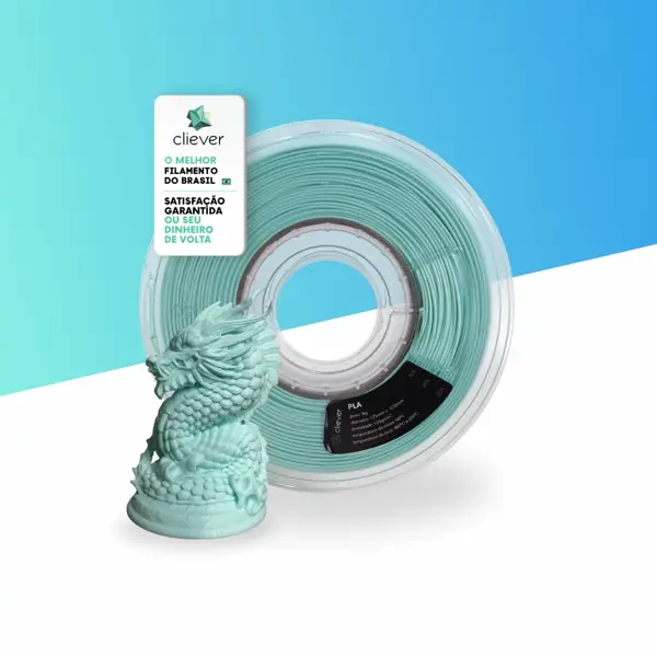 PLA Azul Céu Premium | 1,75mm | 1 Kg | Cliever