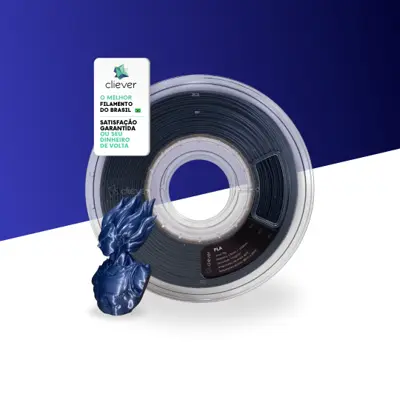 PLA Azul Escuro Perolado Premium | 1,75mm | 1 Kg | Cliever