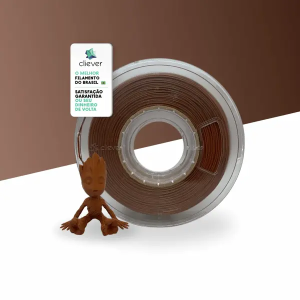 PLA Marrom Premium | 1,75mm | 1 Kg | Cliever