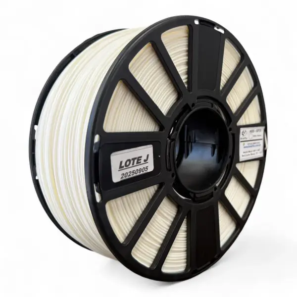 Filamento ABS Premium 1.75mm 1kg Brasfila - Impressora 3D Cor: BRANCO