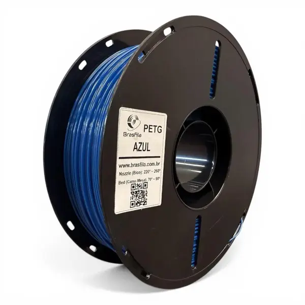 FILAMENTO PETG 1.75mm 1 KG - IMP.BRASFILA COR:Azul