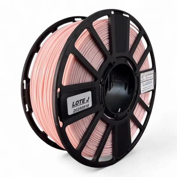 Filamento Pla Premium 1.75 Impressora 3d 1 Kg Brasfila Cor:Rosa Claro