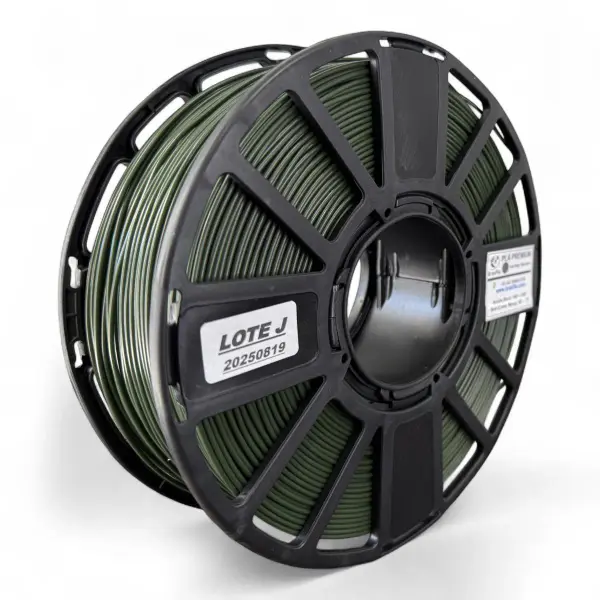 Filamento Pla Premium 1.75 Impressora 3d 1 Kg Brasfila Cor:Verde Musgo