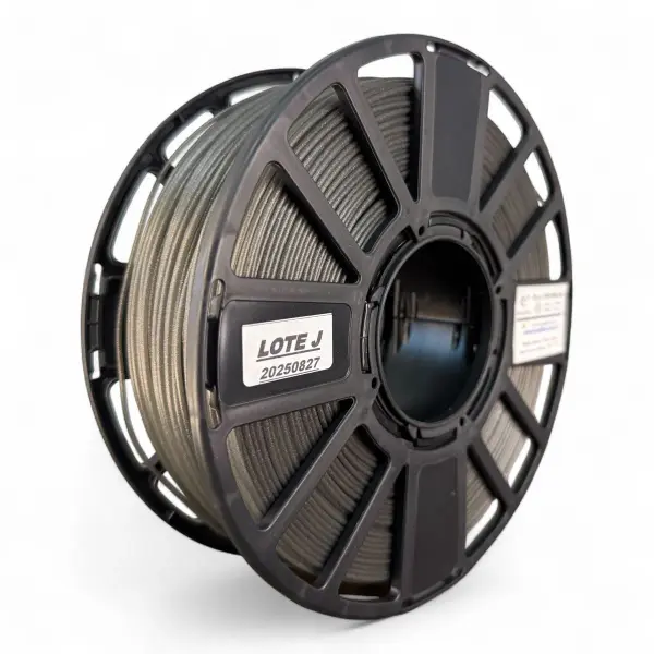 Filamento Pla Premium 1.75 Impressora 3d 1 Kg Brasfila Cor:Cinza Gliter