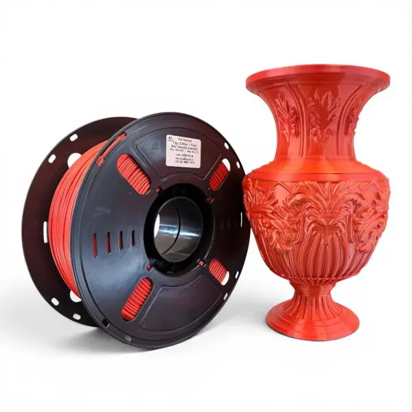 Filamento Pla Premium 1.75 Impressora 3d 1 Kg Brasfila Cor:Vermelho Coral Silk