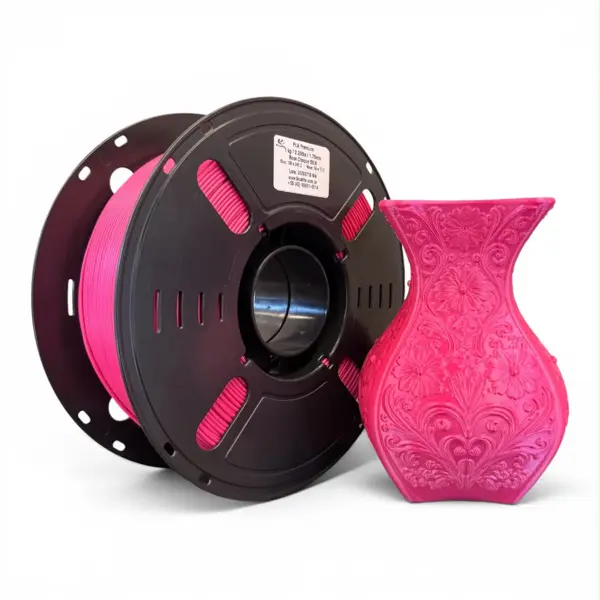 Filamento Pla Premium 1.75 Impressora 3d 1 Kg Brasfila Cor:Rosa Choque Silk