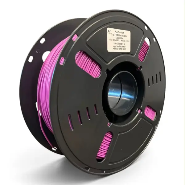 Filamento Pla Premium 1.75 Impressora 3d 1 Kg Brasfila Cor:Lilas