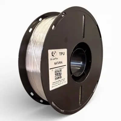 FILAMENTO TPU Flex 95A 1.75mm 1 KG - IMP.BRASFILA COR:Natural
